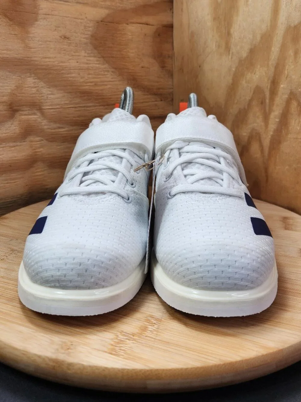 New Adidas Powerlift 5 Womens White Weigthlifting Shoes Sneakers Size 8.5